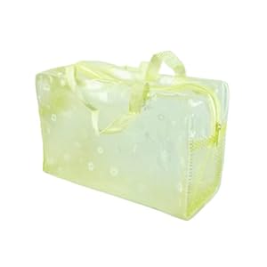 FLY CHOICE Bolsa organizadora de viagem transparente com zíper para maquiagem, cosméticos, necessários, necessários, necessaires (amarelo) - 3 31TQanp VjL. SS300