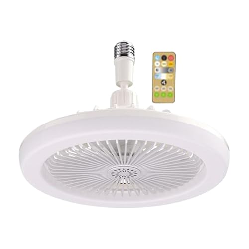 Ventilador de techo con iluminación regulable y mando a distancia para dormitorio