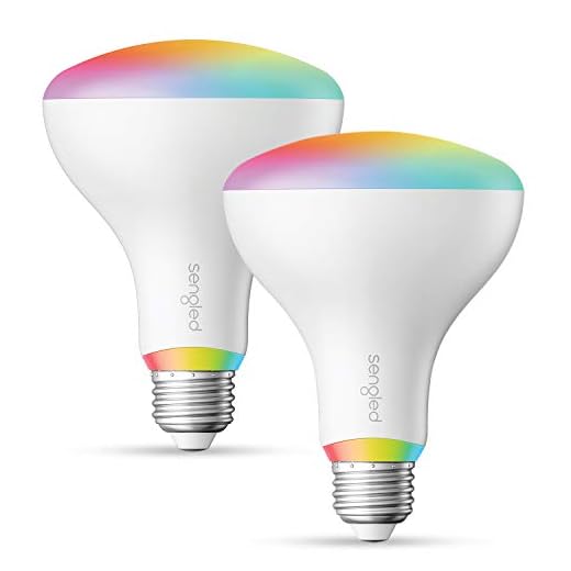 Sengled Zigbee Smart Light Bulbs, Smart Hub Required, Work with SmartThings Hub and Echo with built-in Hub, Voice Control with Alexa and Google Home, Color BR30 Smart Flood Light Bulb, 75W 2 Pack