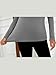 VENTELAN Women's 2 Pack Thermal Shirts Long Sleeve Crewneck Tops Compression Base Layer Undershirt Winter Warm Fashion Tee,Black Grey,XL