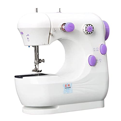 Máquina de coser eléctrica de computadora Mini máquina de coser para reparar ropa, color morado