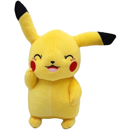 Pokémon Pikachu Plüschtier, 20 Cm – Weihnachtsmannmütze, Offizielles Lizenzprodukt