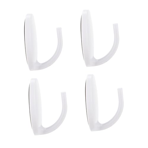 Happyyami 4個 超強力磁吸フック キッチン 冷蔵庫用 マグネット式耐久フック シンプル設計 キーや小物収納に 家 オフィス 浴室対応