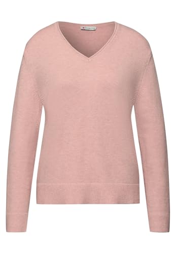 Street One Kuscheliger V-Neck Pullover Faded Rose Mel. 36 – Ansicht 4