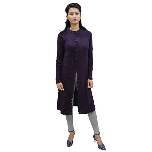 Image of Matelco Women's Wool Round Neck Cardigan