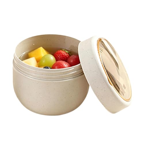 Contenedores de sopa para almuerzo | 600 ml con cuchara Caja de preparación de comidas | Contenedor de comida caliente para el almuerzo Cuenco de sopa | Para oficina, escuela, viajes, camping, pesca