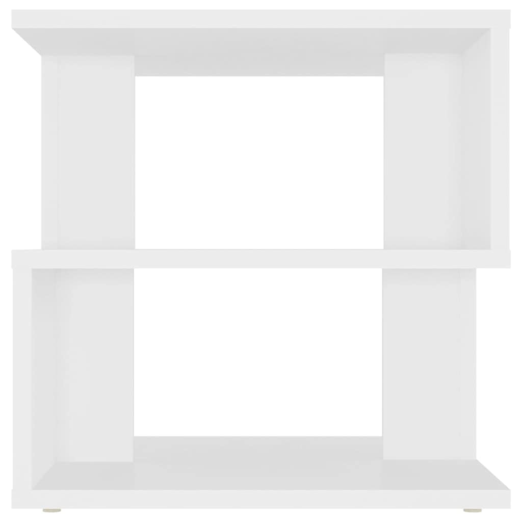 vidaXL Table d'appoint Blanc 40x40x40 cm Aggloméré