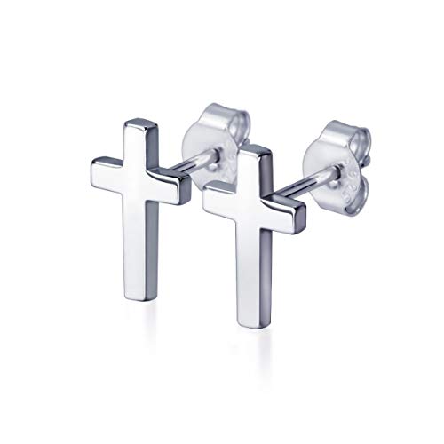 925 Sterling Silver Cross Stud Earrings Fashion Earrings Cross Earrings