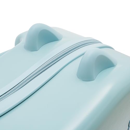 18 Inch Kids Luggage, Portable Kids Ride-on Luggage with Spinner Wheels Suitcase, Kids Ride-on Suitcase with Password Lock, Concave Curve Comfortable for Your Child, Ages for 4-10 Years Old4