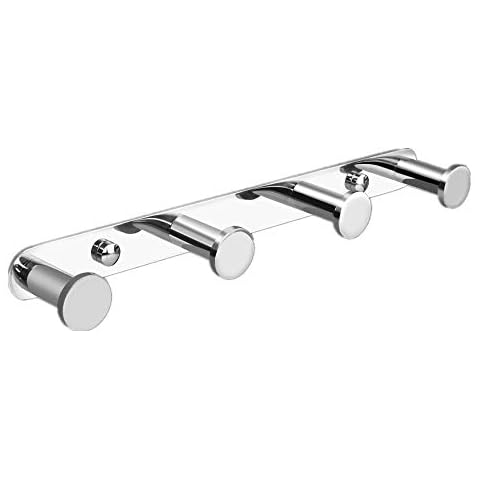 Lolypot 4 Hook Stainless Steel Wall Mount Cover