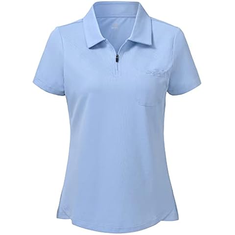 MoFiz Poloshirt Mujer Manga Corta Transpirable Azul L Cover