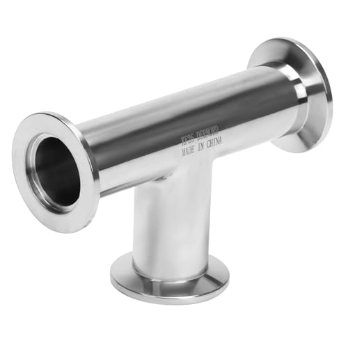 Image of DERNORD KF-25 Tee 3 way Vacuum Fittings Stainless Steel 304 Pipe Fittings