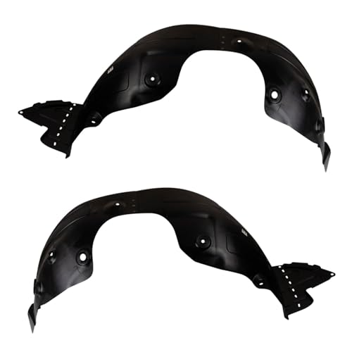 Image of TRQ Front Driver and Passenger Side Inner Fender Liner Set Compatible with 2017-2018 Hyundai Santa Fe Sport