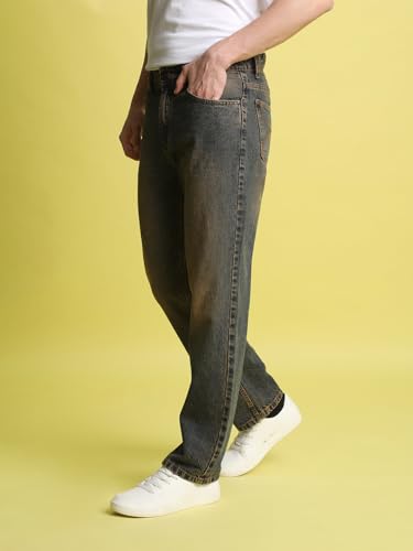 Image of BENE KLEED Men Tinted Light Fade Pure Cotton Jeans