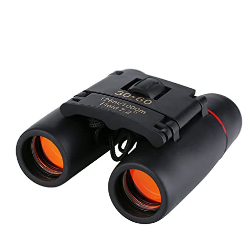 HDGFYTOR 30x60 Mini Compact Binoculars for Kids and Adults, Portable Pocket Foldable Binoculars for Waterproof Bird Watching, Mountaineering, Outdoor Hunting