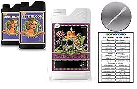 Advanced Nutrients Sensi Bloom A & B 1L & Voodoo Juice 1L Bundle w/Card & Pipette