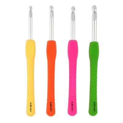 Assorted Ergonomic Aluminum Crochet Hook Set by...