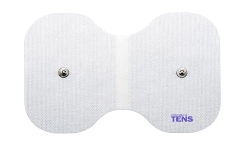Image of Discount TENS Electrode Pads Compatible with Omron, 4 x 6 Inch, 2 Pack | Superior gel with metallic grid, long-lasting latex-free hydrogel, flexible comfort, even current flow, strong skin adhesion