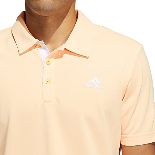 Adidas Advantage Novelty Heathered Mens Golf Polo Acid Yellow Mel Xl #TOP4