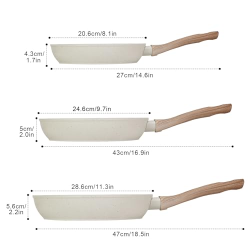 La Mejor Lista de Sarten de teflon más recomendados. 18 sarten de teflon marca HEEDU (3)