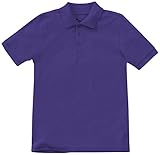 Classroom School Uniforms unisex child Preschool Short Sleeve Pique Polo Shirt, Dark Purple, 2T US