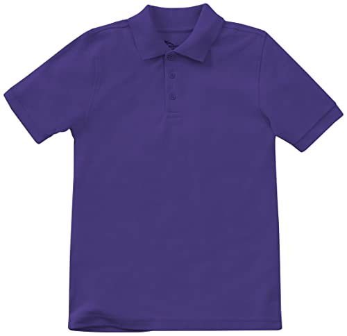 Classroom School Uniforms unisex child Preschool Short Sleeve Pique Polo Shirt, Dark Purple, 2T US