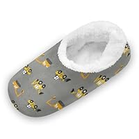 Yopersonalizes Womens Slippers Excavators Digger, Ladies House Slippers Indoor Home Slipper Socks House Shoes Bedroom Socks Shoe