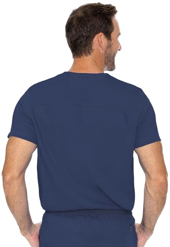 Image of Med Couture Rothwear Touch Scrub Top for Men V-Neck 1 Pocket