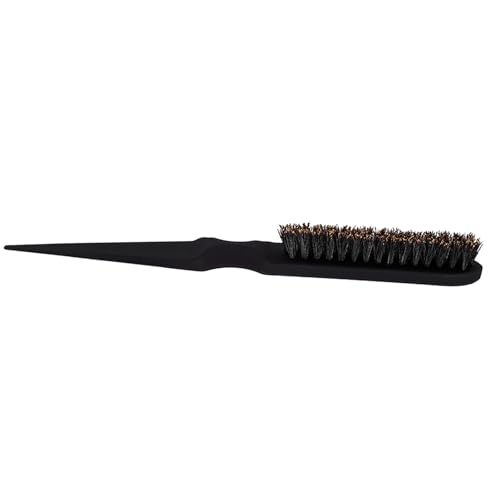 Peine para cabello multiusos con mango de cola negro miniatura 2