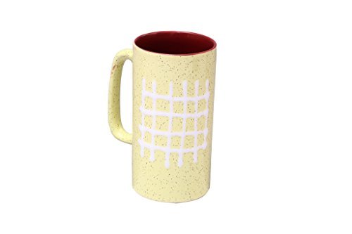 Shandaar Hecho a Mano Crema de cerámica y la Taza de la Leche Castaños (Conjunto de 1) FZC # 309