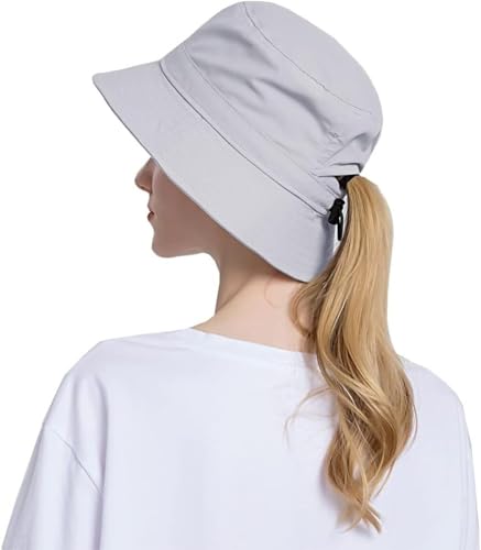 Chapeau de soleil imperméable anti transpirant avec fente queue de cheval