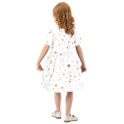 KLL Girls Princess Dresses Short Sleeve Swing Casual Summer Active Playwear for Little Girls3