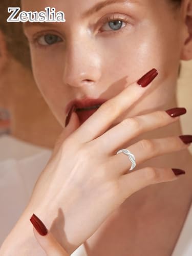 Infinity Celtic Knot Ring 925 Sterling Silver Infinity Rings for Women Adjustable Wedding Engagement Promise Rings Opal Jewelry Gifts for Special Occasions4