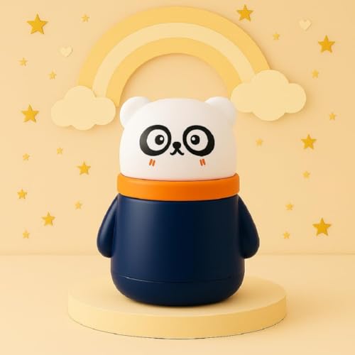 Image of Baby Skin Care Powder Talcum Puff Case Cum Container Box With Fruit Feeder Nibbler Teether For Babies /Kids /Toddler /New Born BPA Free (PATTERN 40)
