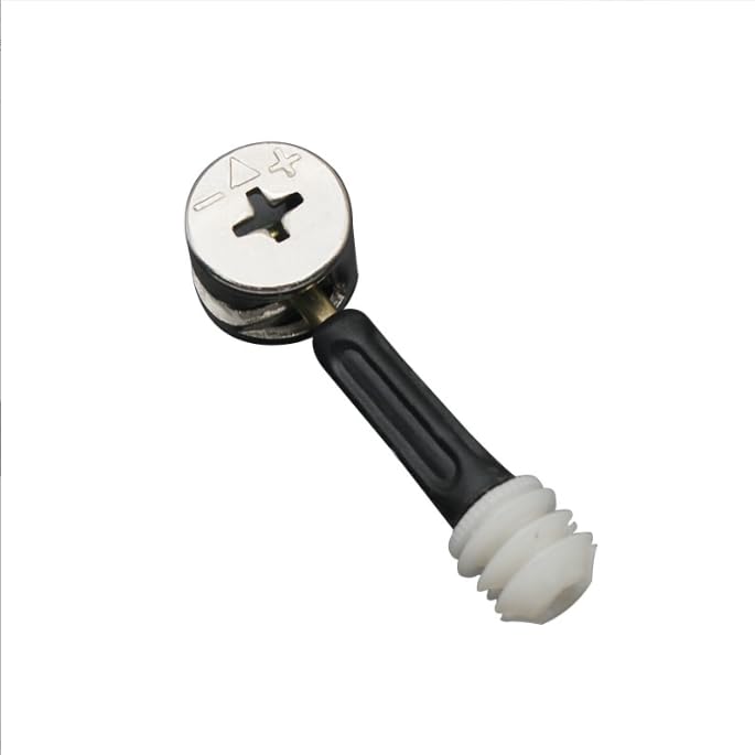 Enhance Furniture Stability with 3-in-1 Screw Connector, Quick and Easy Assembly Parts, Iron Construction, Silver