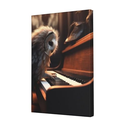 Peintures sur toile hibou piano affiche moderne salon bureau