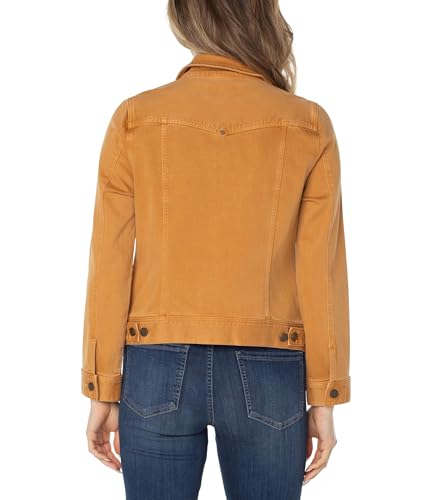 Image of Liverpool Classic Denim Jacket in Stretch Slub Twill