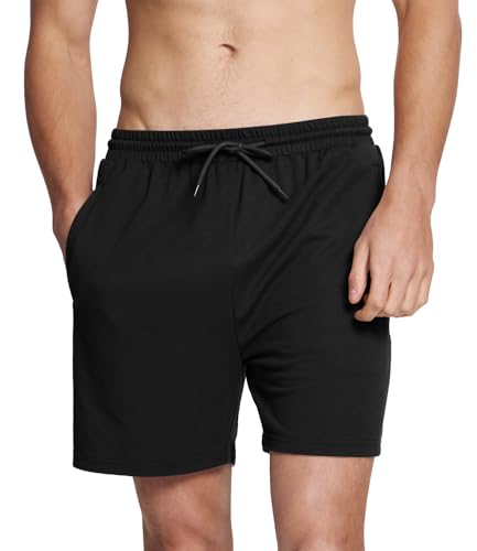 BAMBOO COOL Men's Athletic Shorts Dry Loose-Fit Running Workout Gym Shorts Breathable Lightweight Activewear with Pockets
