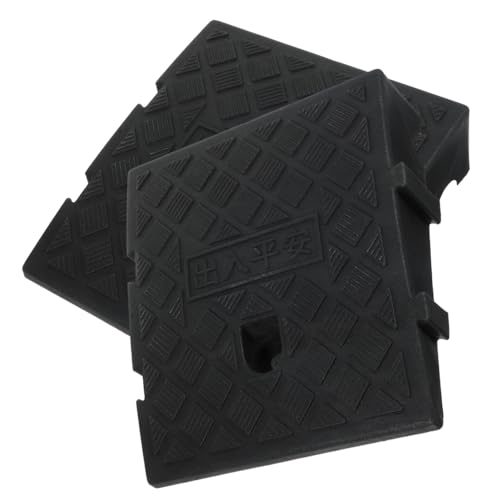 Rampe de seuil pour allee avec surface texturee et fixation par vis haute stabilite