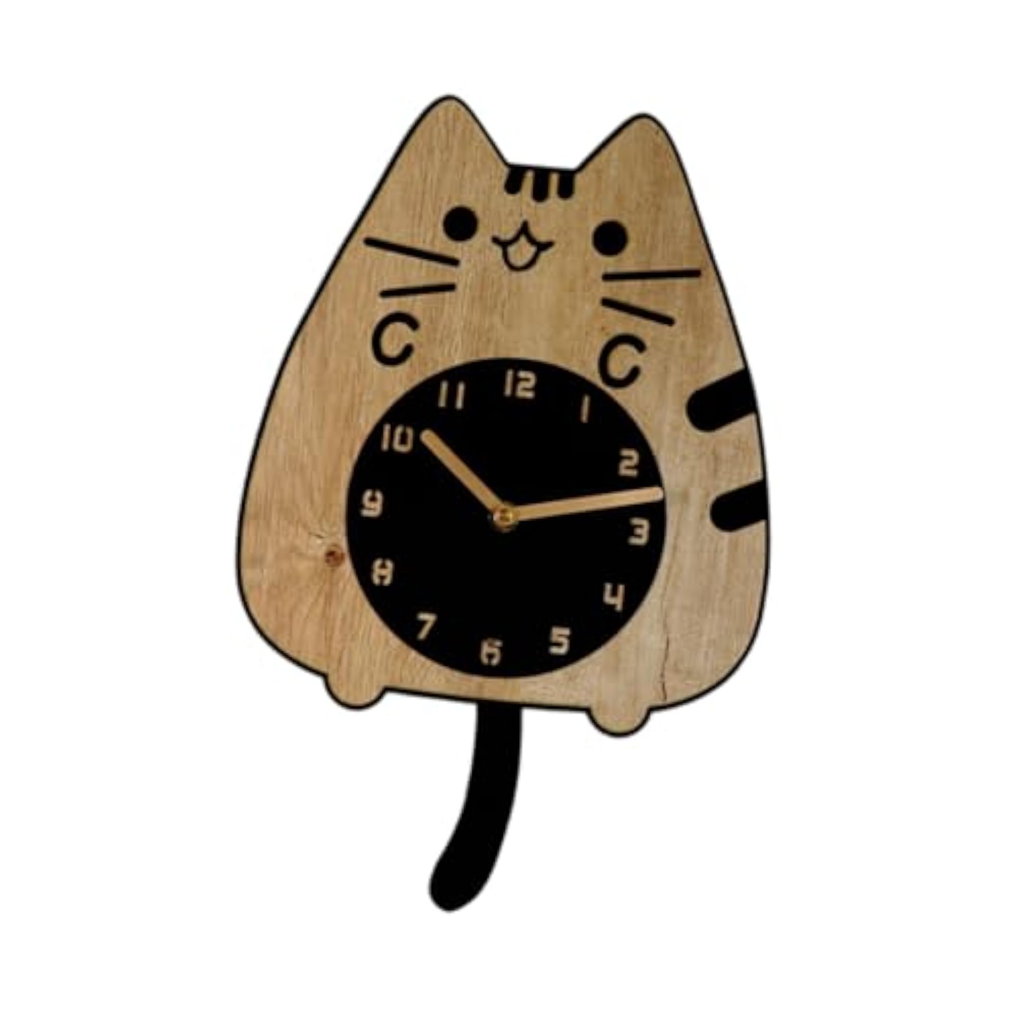 Modern Cat Wall Clock, Stylish Home Decor