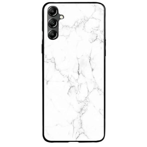 Image of COLORflow Back Cover Compatible with Samsung Galaxy A14 5G / 4G | White Marble | Shockproof TPU Bumper Cover with Camera Protection Back Cover Compatible with Samsung Galaxy A14 5G / 4G