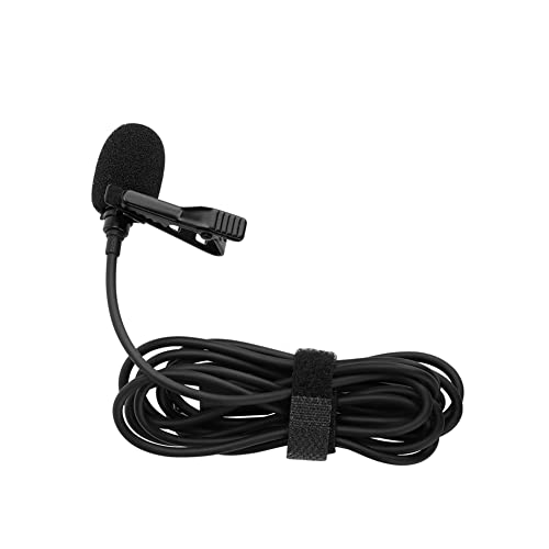 Xingsiyue Type-C Microphone pour Insta360 One R - Lacherie Clip Lapel Micro, 1.5m/4.92 Pieds, Noir