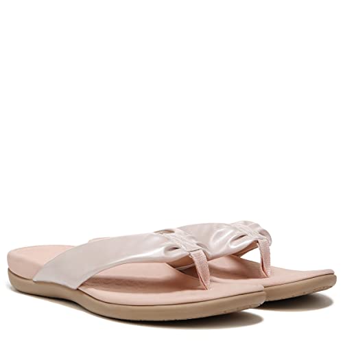 Vionic Women's Tide Melo Toe-Post Sandal- Supportive Flip Flop Slides That Includes an Orthotic Insole and Cushioned Outsole for Arch Support, Medium Width, Sizes 5-122