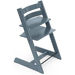 Trona Stokke Azul Silla Tripp Trapp de Stokke, Azul Fiordo - Silla ajustable, evolutiva para recién nacidos, niños y adultos - Práctica, cómoda y ergonómica - Diseño atemporal