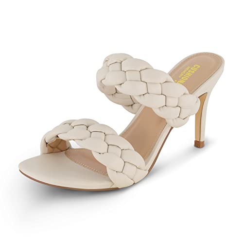 CUSHIONAIRE Women's Suzy braided dress sandal +Memory Foam, Wide ...