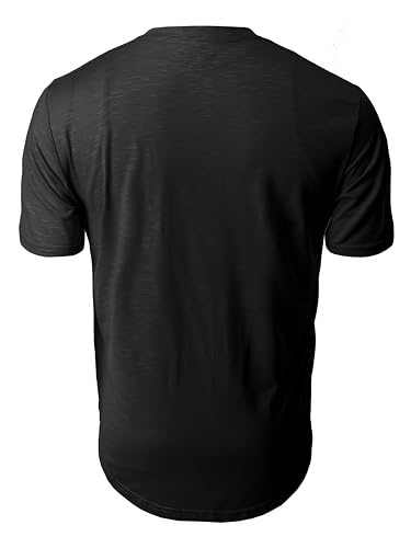 H2H Mens Casual T Shirt Long/Short Sleeve T Shirt Muscle Gym Workout Athletic Tee3