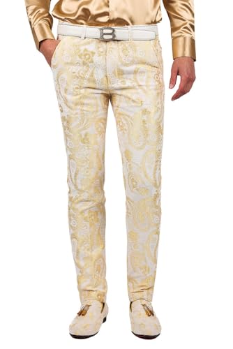 Barabas Men Paisley Floral Print Design Luxury Pants 2CP3101