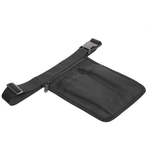COMPUKAS Riñonera de Enfermera de Gran Capacidad en Nylon Negro, Bolso Organizador Científico para Herramientas Médicas, Adecuado para Uso en Casa y Mejorar la Eficiencia