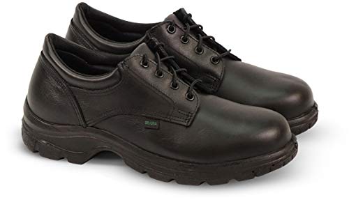 Thorogood Uniform Safety Toe Slip Resistant Work Oxford Shoes Fiberglass 13 D, M US Men Black