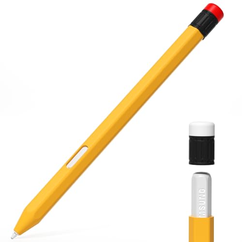 AZF Compatible with Samsung Galaxy Tab S Pen S11/S11 Ultra S Pen Case,Classic Design Silicone Protective Sleeve, Anti-Slip, Drop-Resistant Comfortable gripSupport Magnetic Charging. (Yellow)